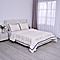 3 Piece Set  Stripe Pattern 1 Comforter and 2 Pillow Case - White and Blue