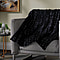 serenity night - Faux fur ruched blanket