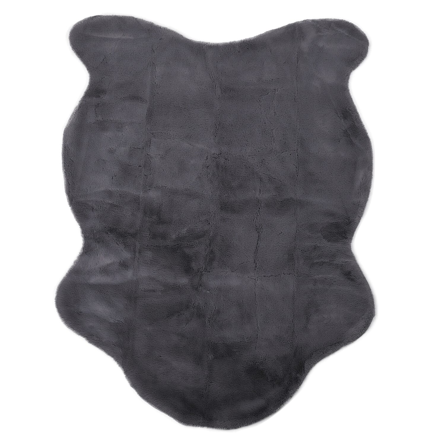 Supersoft High Pile Faux Fur Rug (Size 230x160cm) - Grey