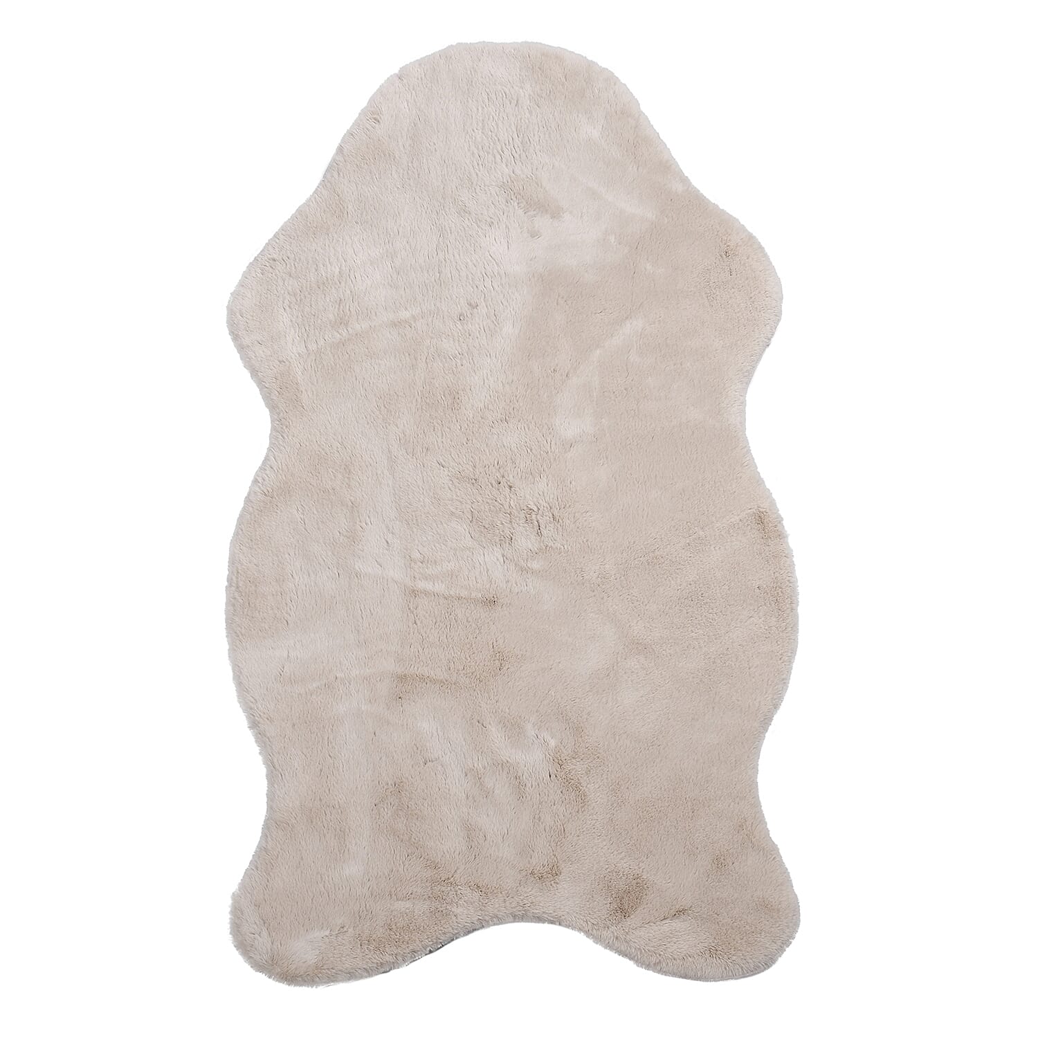 Supersoft High Pile Faux Sheep Skin Fur Rug (Size 170x100cm) - Beige