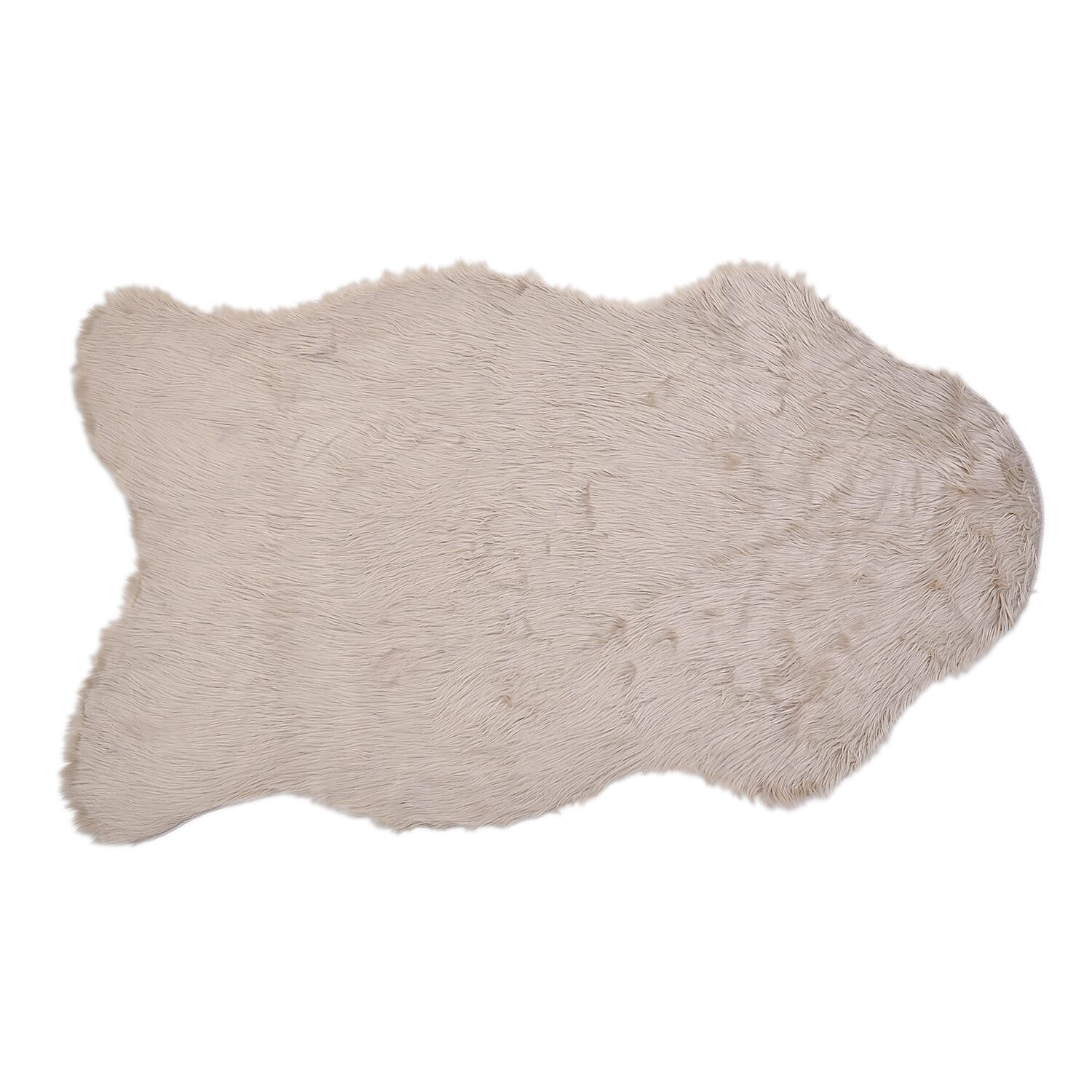 TJC Supersoft High Pile Faux Sheep Skin Fur Rug (Size 180x100cm) - Cream