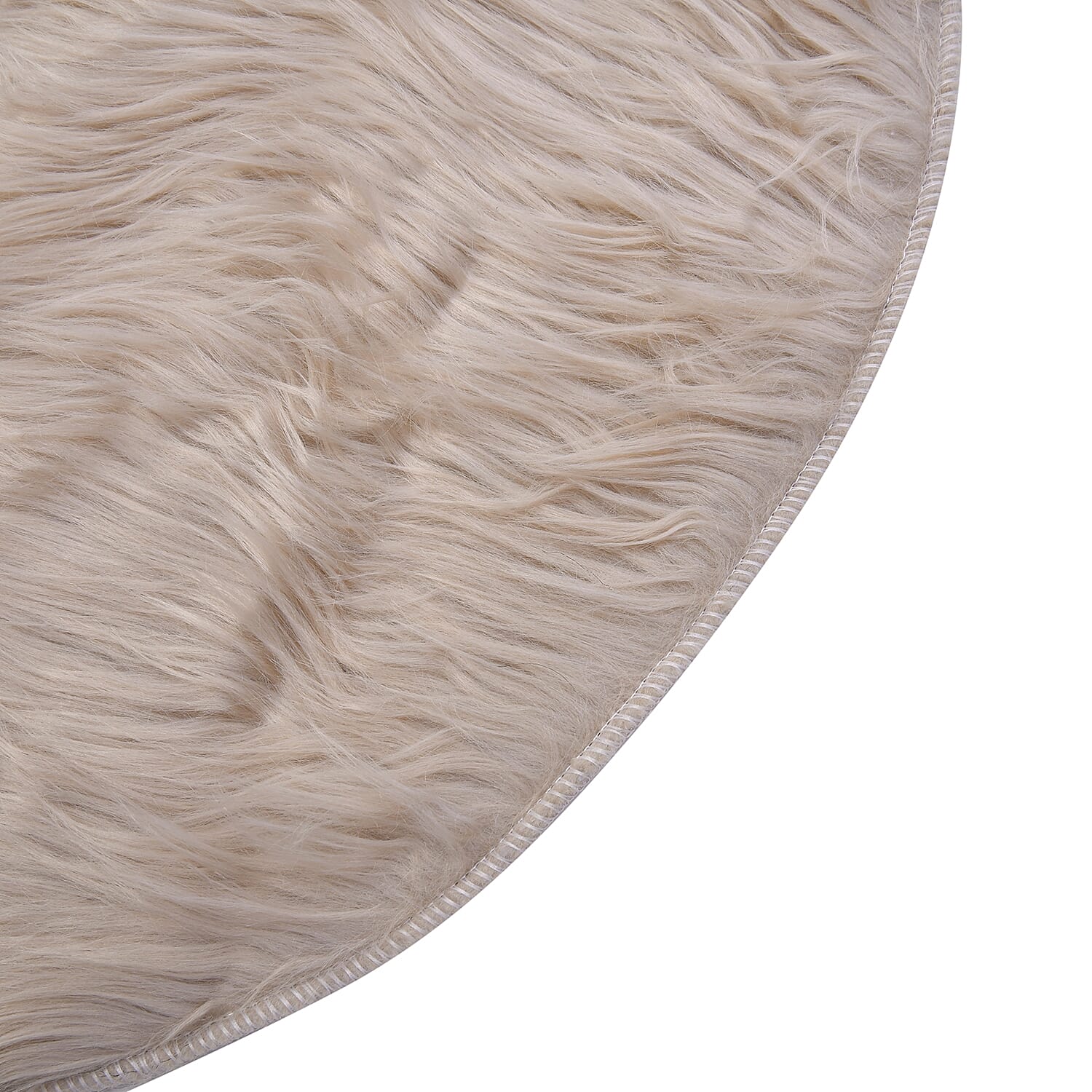 TJC Supersoft High Pile Faux Sheep Skin Fur Rug (Size 180x100cm) - Cream