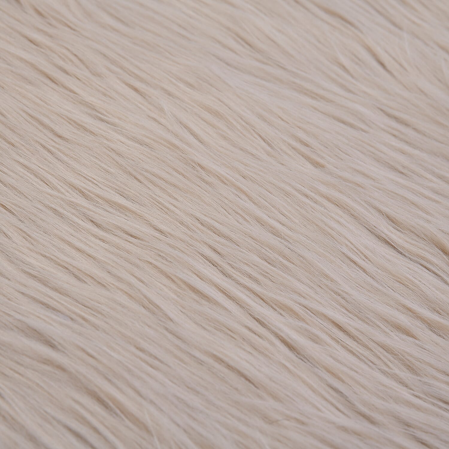 TJC Supersoft High Pile Faux Sheep Skin Fur Rug (Size 180x100cm) - Cream