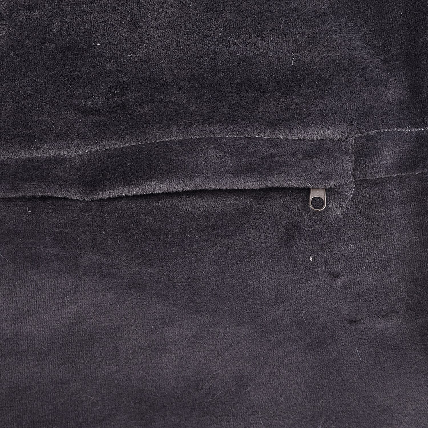 TJC Faux Fur Cushion Cover (Size 45 Cm) - Grey