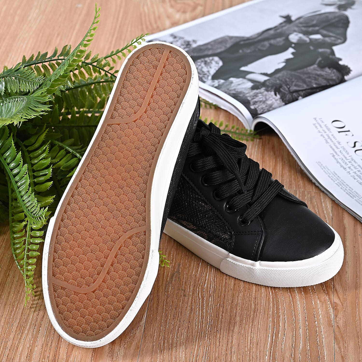 LA MAREY women shoes UPPER PU Snake Print color - White 