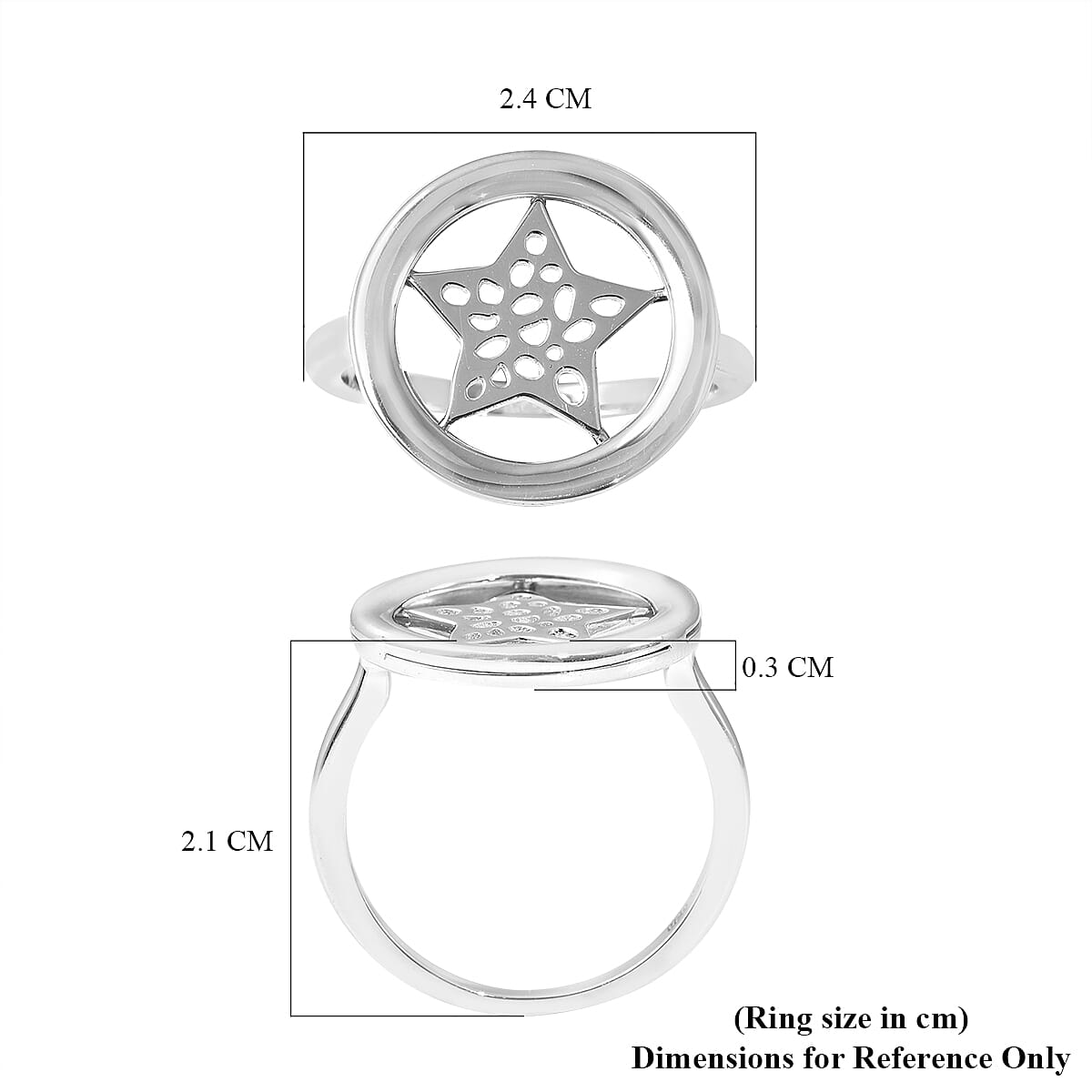 RACHEL GALLEY Shimmer Collection - Rhodium Overlay Sterling Silver Ring