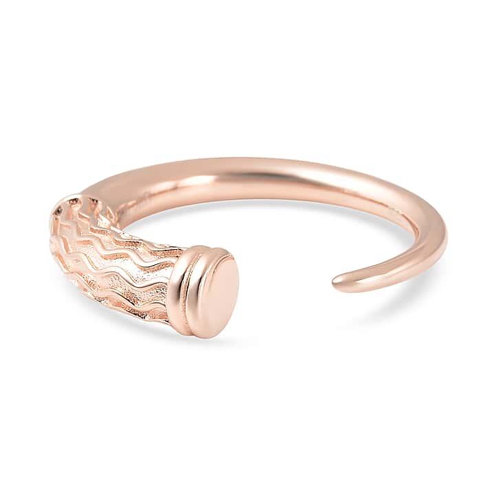 RACHEL GALLEY Rose Gold Overlay Sterling Silver Ring