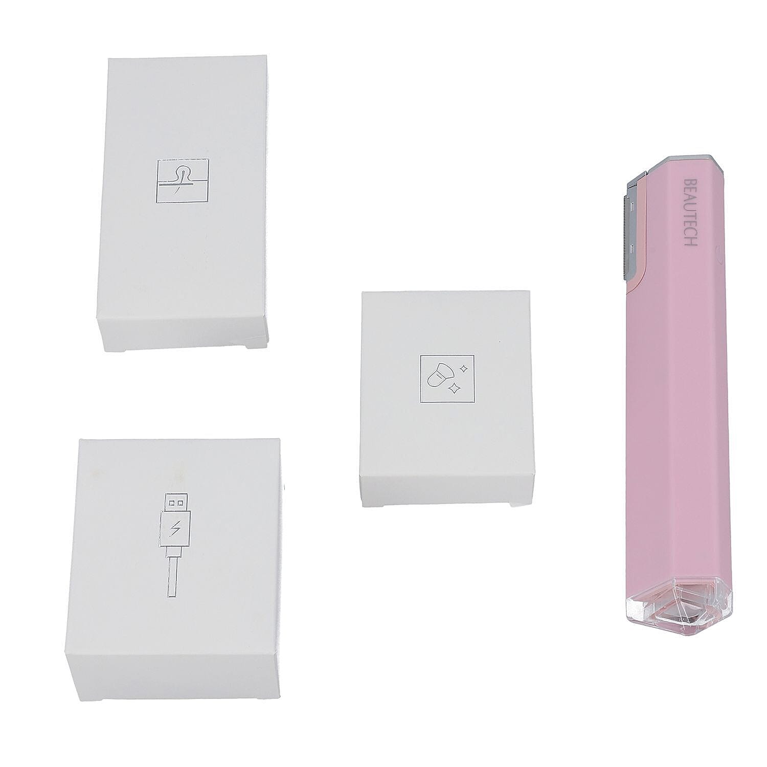 BEAUTECH- 2 in 1 Dermaplaning and Microdermabrasion Device (Includes 2 Exfoliating Heads and 4 Hair Removal Heads)