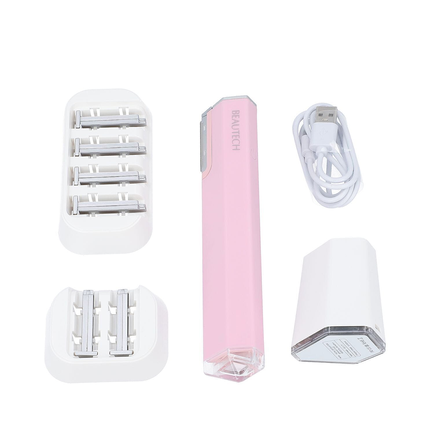 BEAUTECH- 2 in 1 Dermaplaning and Microdermabrasion Device (Includes 2 Exfoliating Heads and 4 Hair Removal Heads)