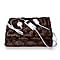 Electric Faux Fur Fleece Sherpa Throw with Detachable Connector (Size 160x130cm) -  Chocolate Brown