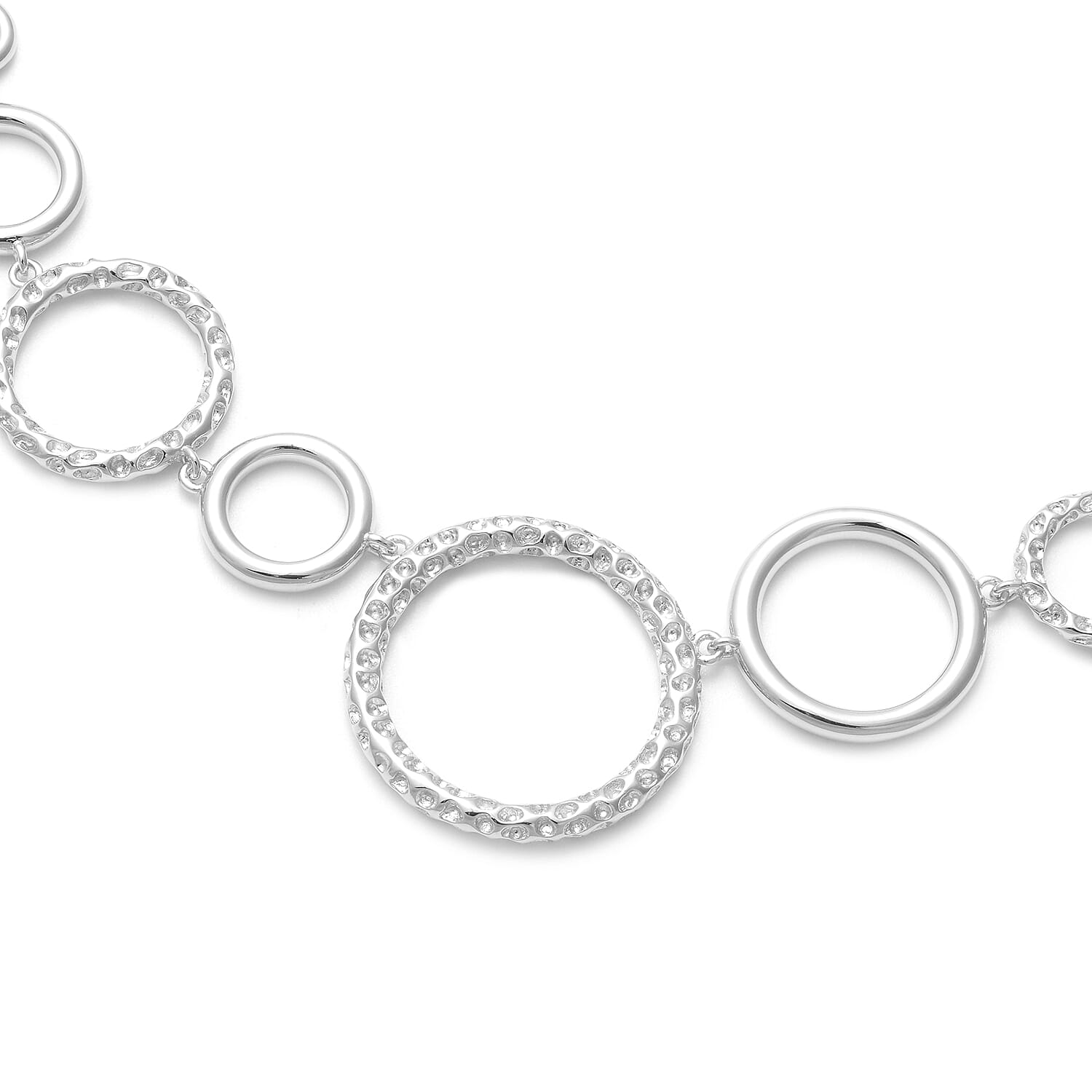 RACHEL GALLEY Allegro Collection - Rhodium Overlay Sterling Silver Necklace (Size 20), Silver Wt. 41.32 Gms