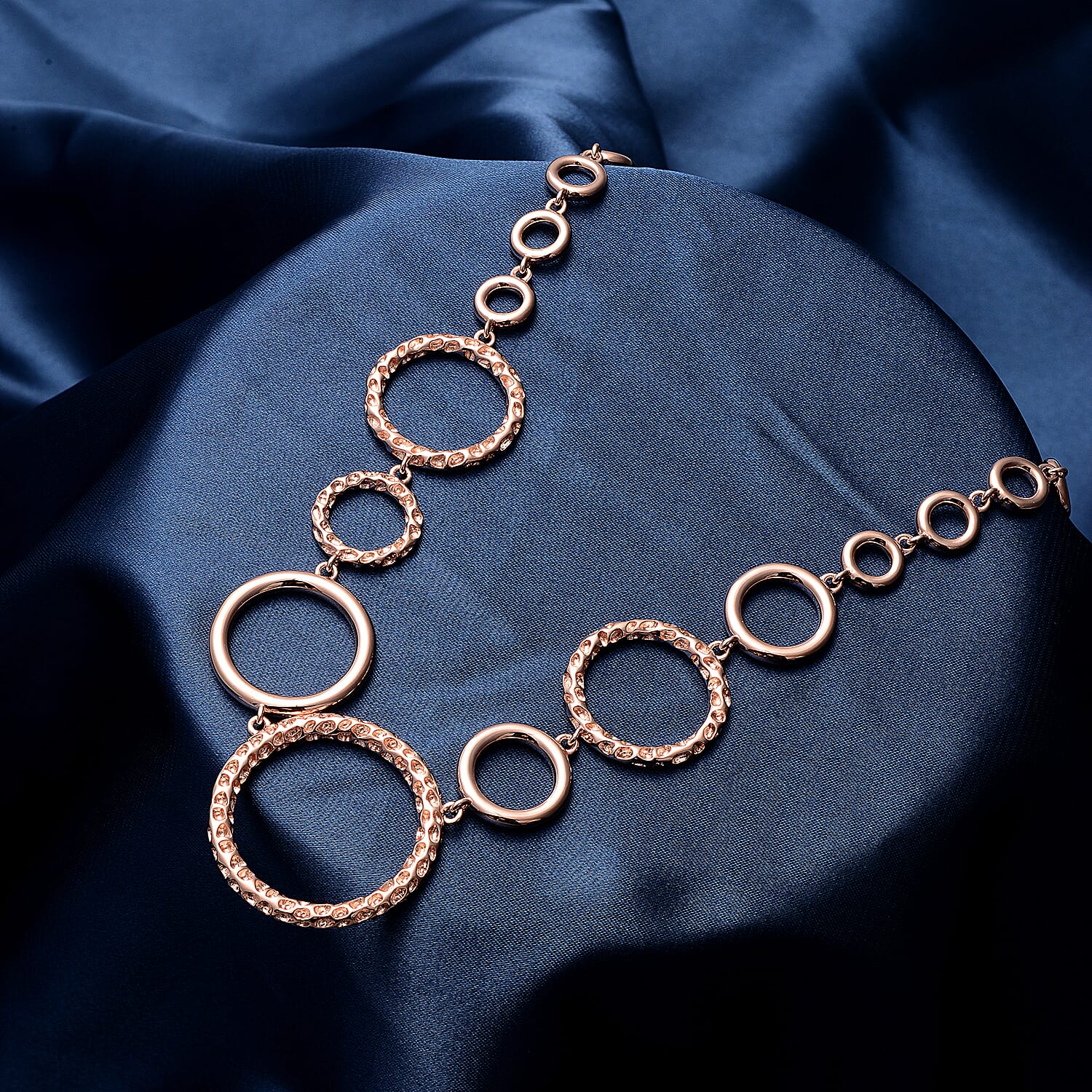 RACHEL GALLEY Allegro Collection - Rose Gold Overlay Sterling Silver Necklace (Size 20), Silver Wt. 41.27 Gms