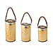 Set of 3 - Decorative Moon and Starry Sky LED Lantern Home Décor, Bedroom, Room Decor and Party - Silver