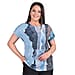 Tamsy Polyester Top (Size 1x1 cm) - Blue