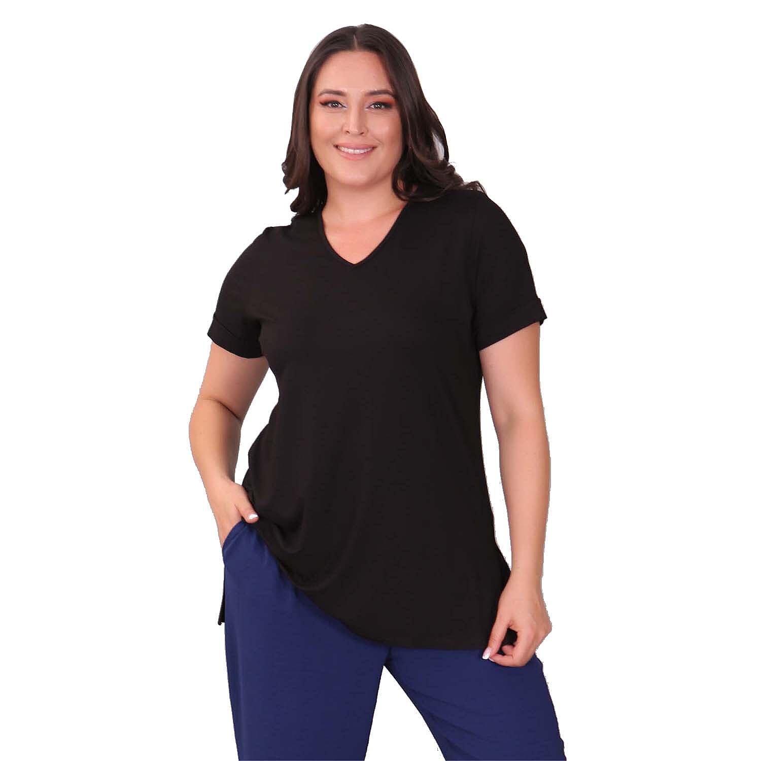 Tamsy Viscose Top - Black