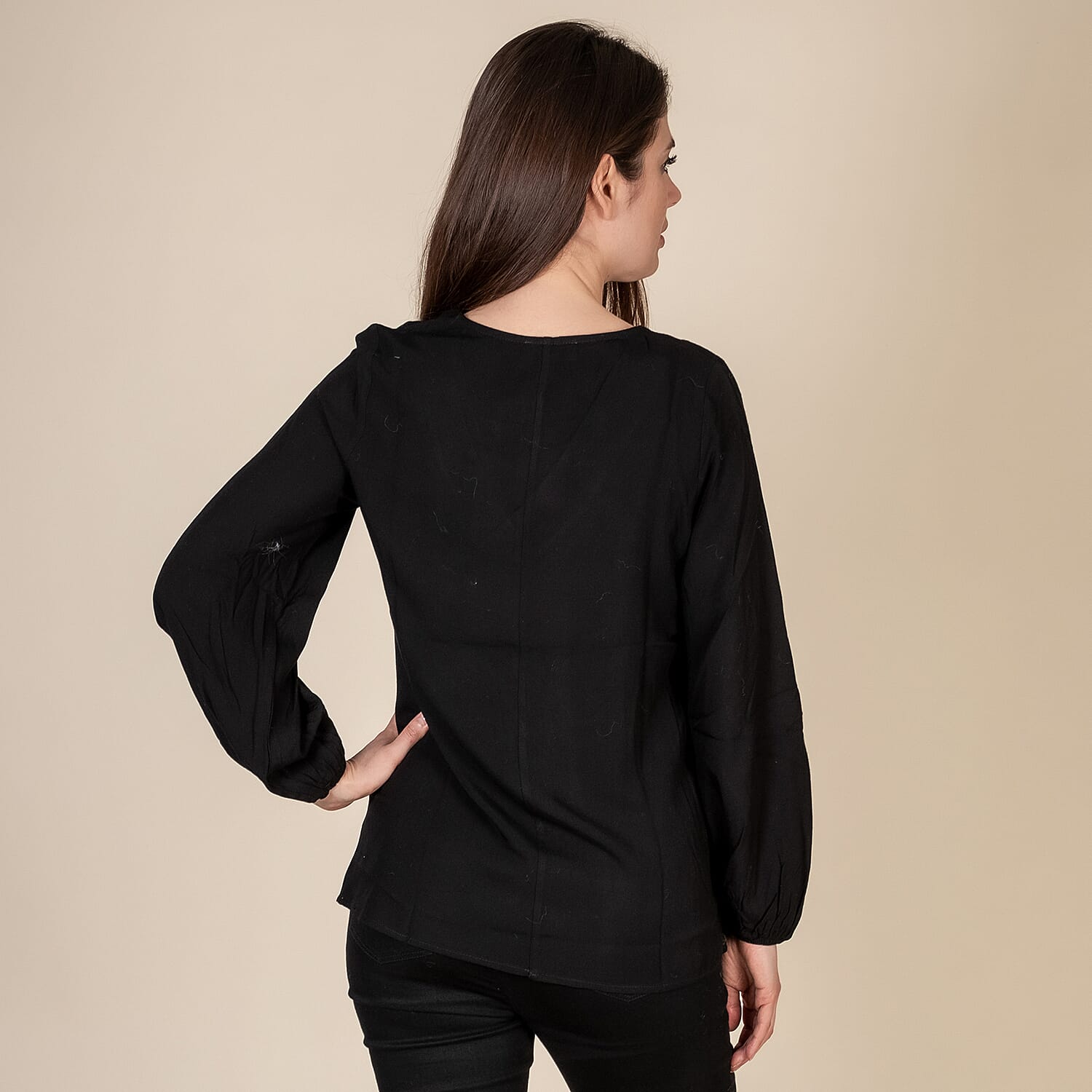 TAMSY Womens V Neck Top - Green