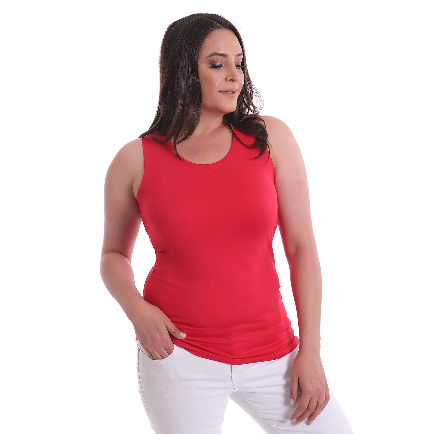 Tamsy Viscose Solid Top - Khaki