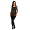 TAMSY Embellished Sleeveless Top - Black and Golden