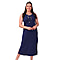 Tamsy Viscose Dress (Size 126x1 cm) - Blue