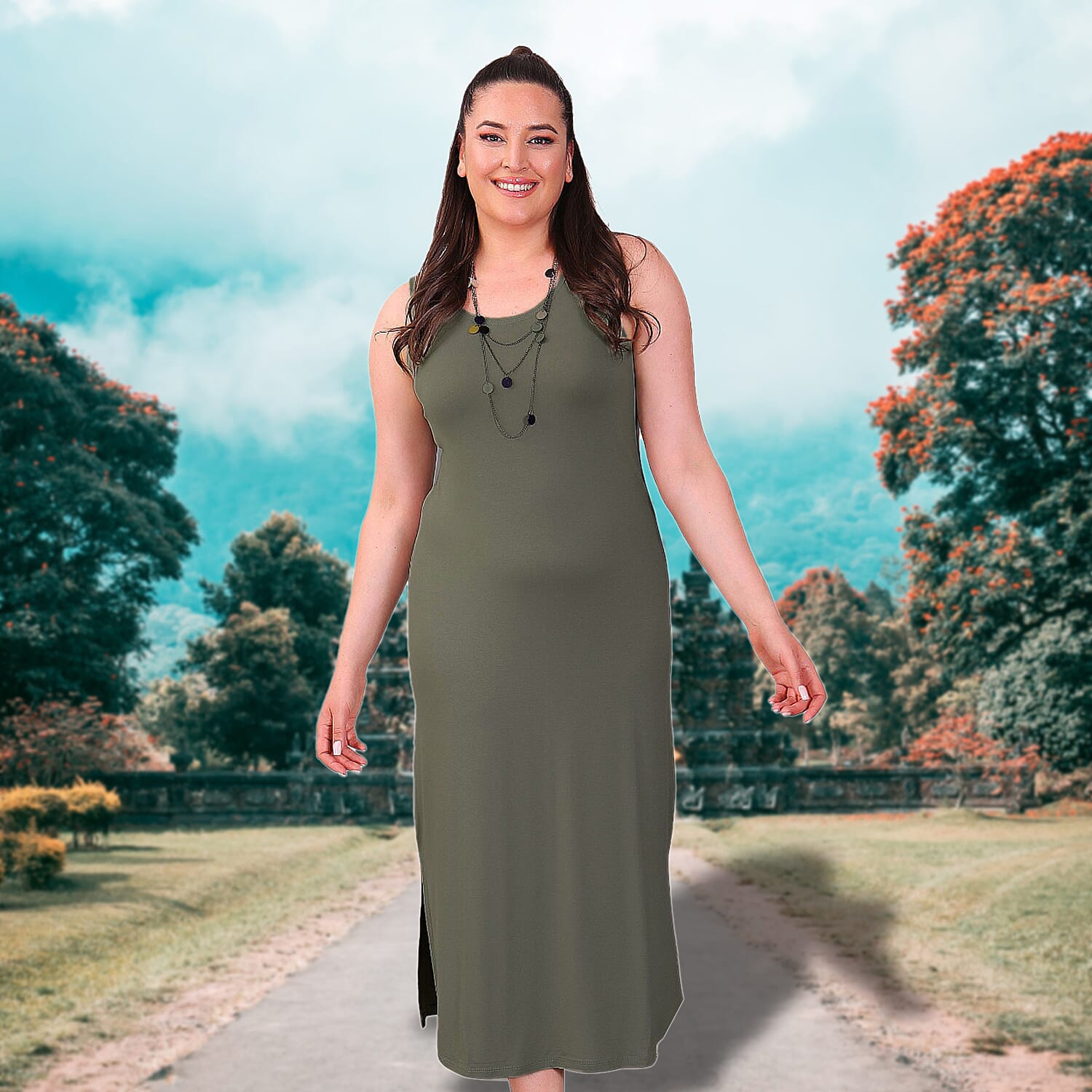 Tamsy Viscose Dress - Black