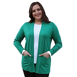 TAMSY Jersey Cardigan - Green