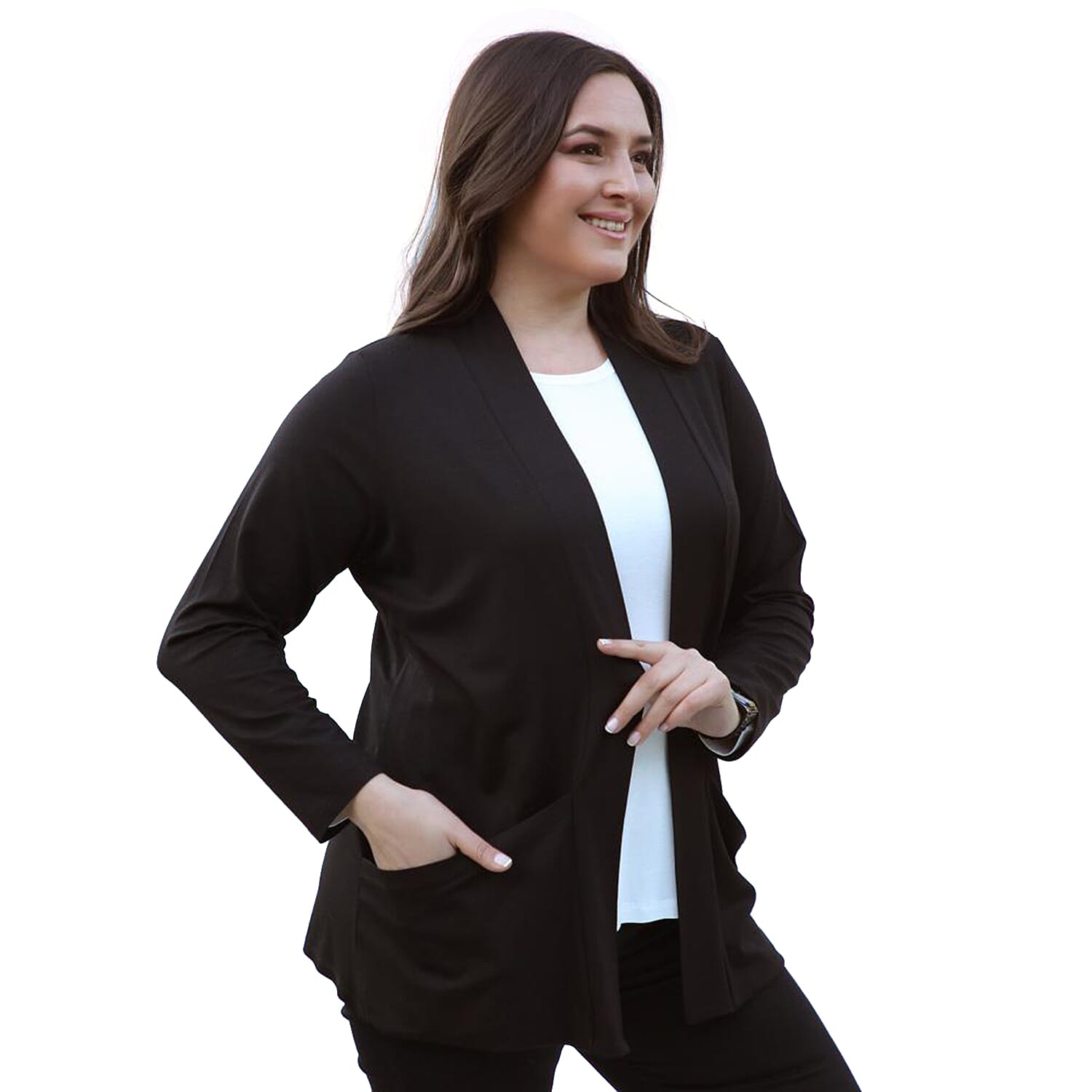 TAMSY Jersey Cardigan - Green