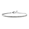 ELANZA Simulated Diamond Bracelet (Size 7 with 1.5 inch Extender) in Rhodium Overlay Sterling Silver