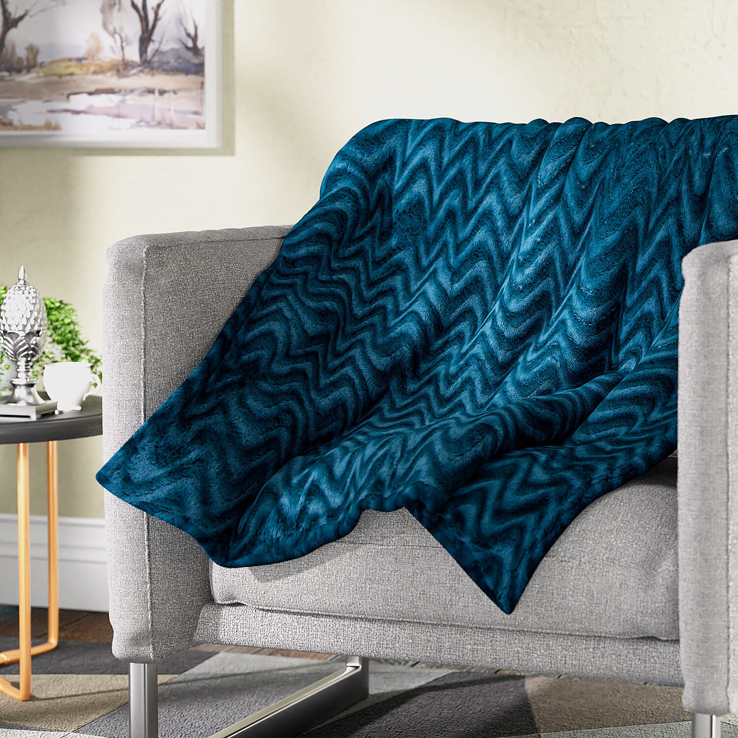 Soft Sherpa Blanket - Teal