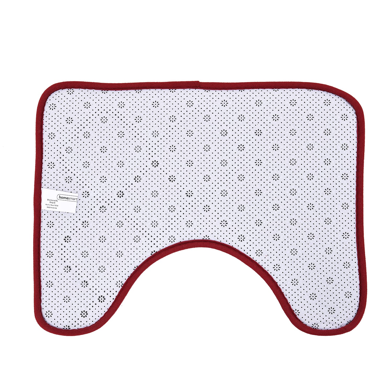 Set of 2 Embossed Flannel Mat - Red