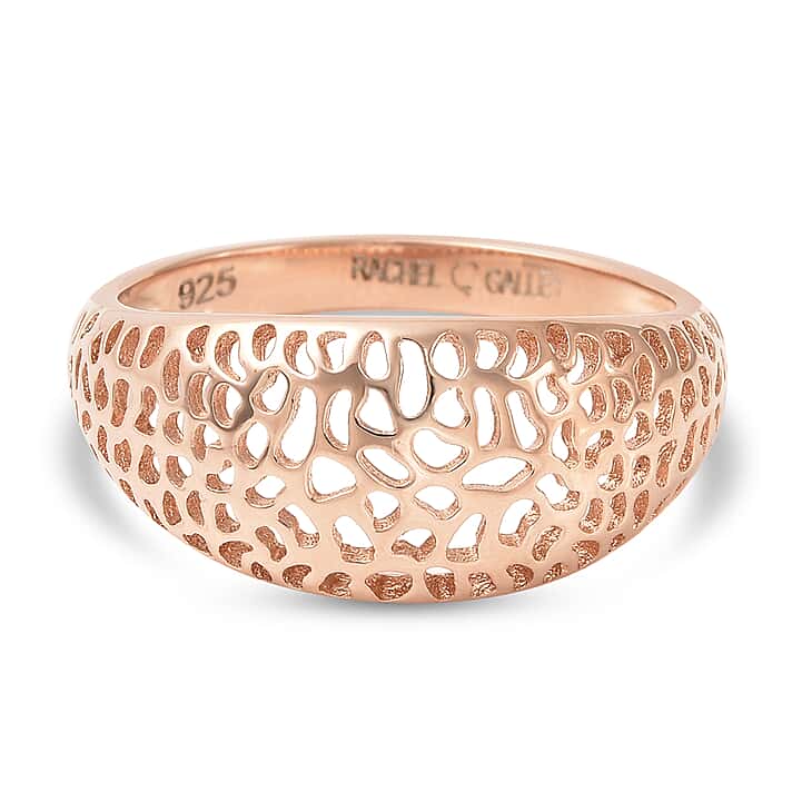 RACHEL GALLEY Rose Gold Overlay Sterling Silver Ring