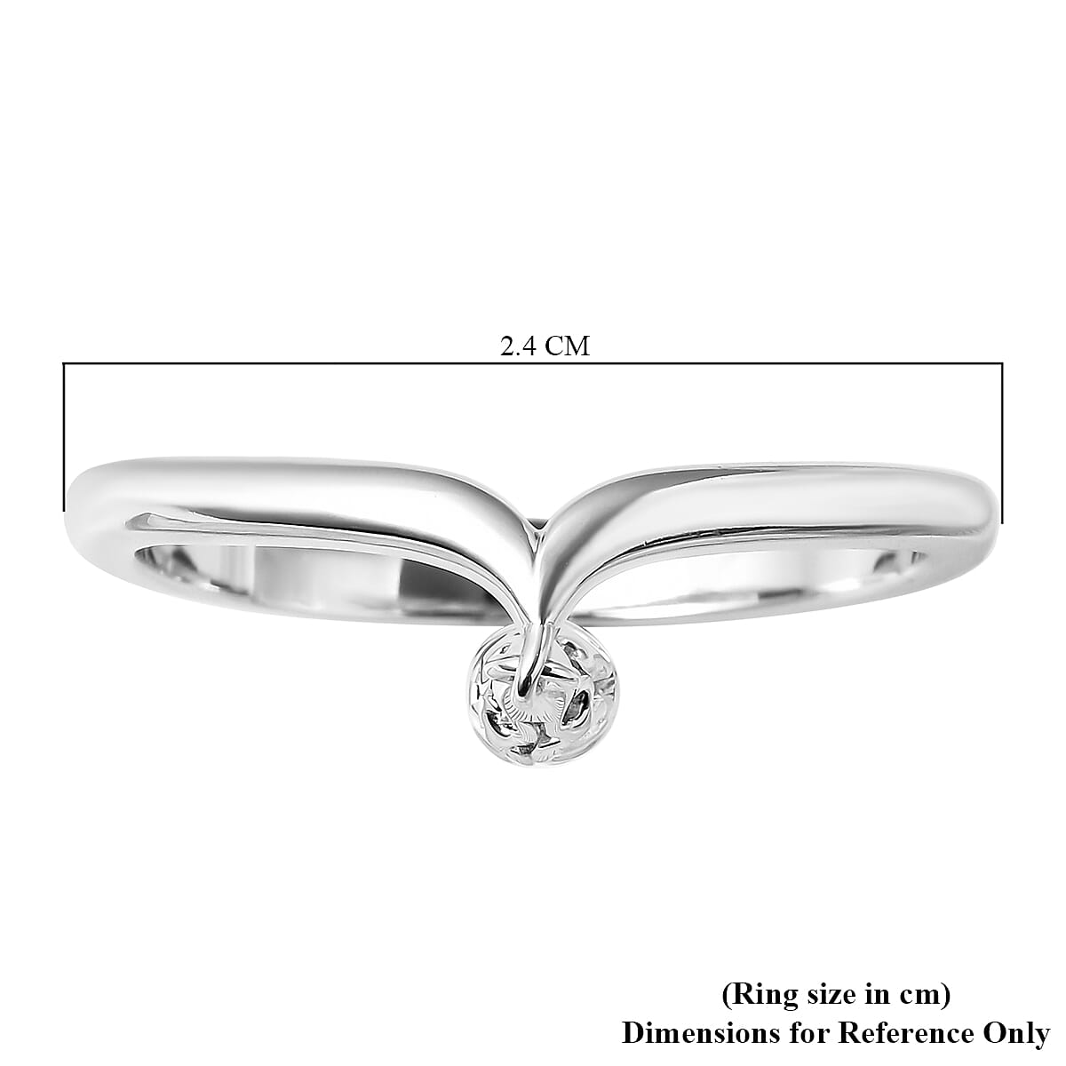 LucyQ  Air Drip Collection Collection Rhodium  Overlay Sterling Silver Ring