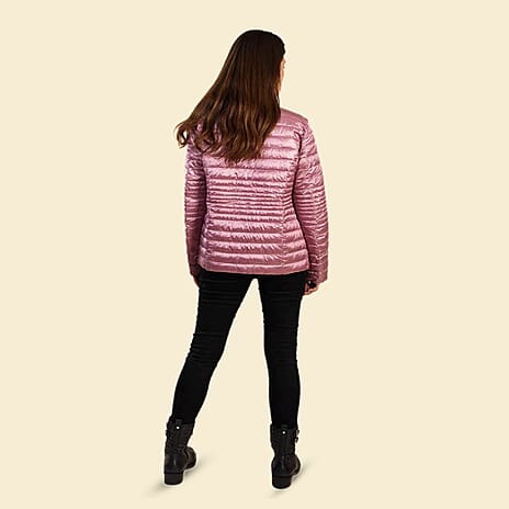 TAMSY Reversible Floral Print Padded Jacket (Size 10) - Pink & Multi