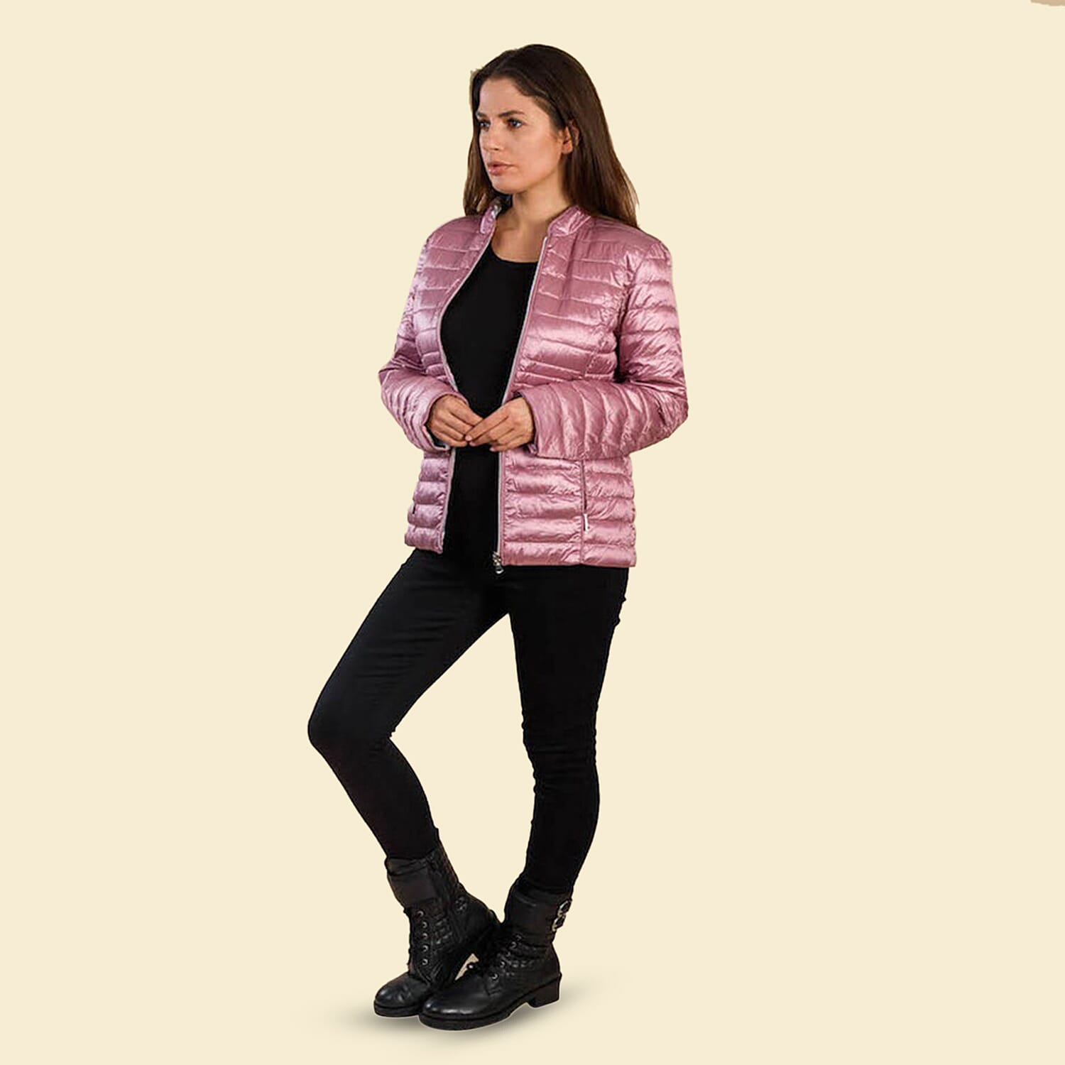 TAMSY Reversible Floral Print Padded Jacket - Pink and Multi