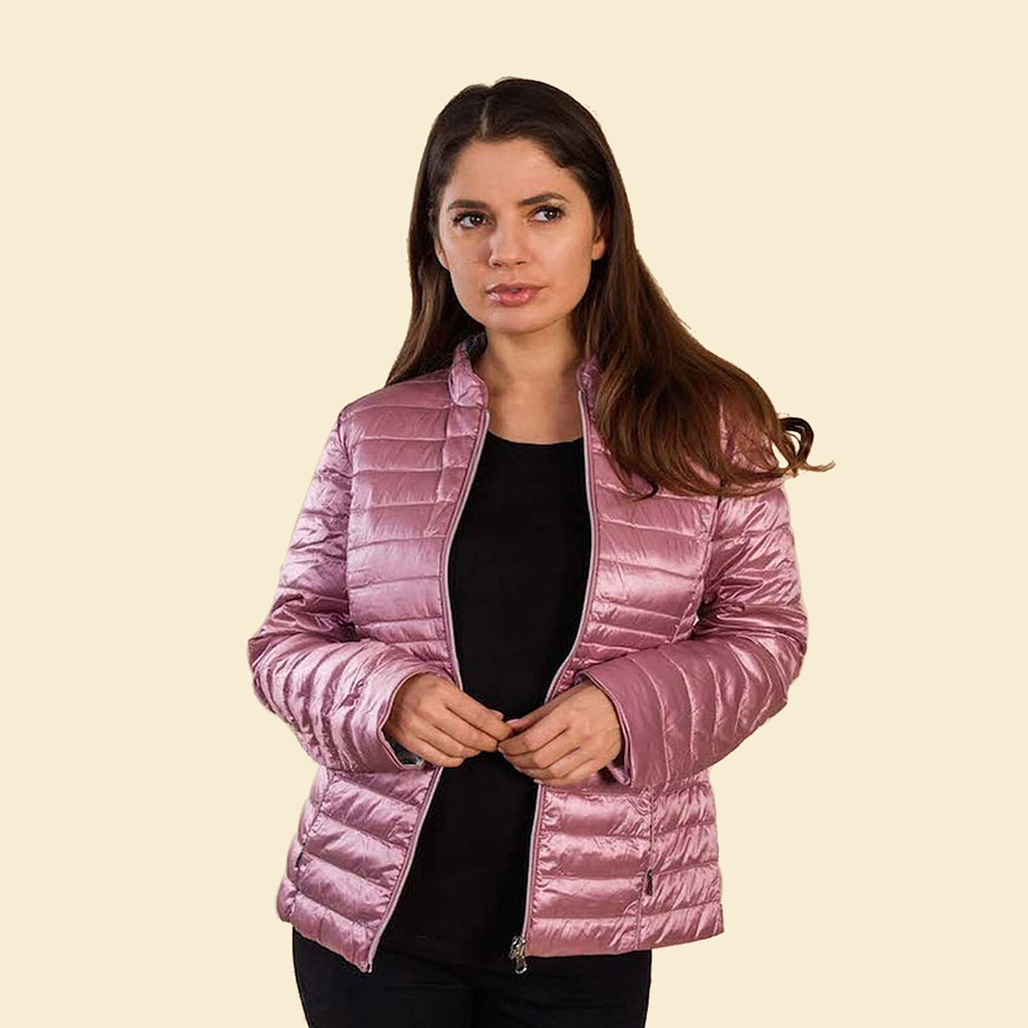 TAMSY Reversible Floral Print Padded Jacket - Pink and Multi