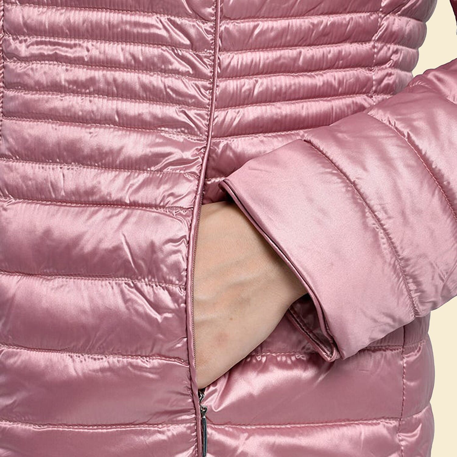 TAMSY Reversible Floral Print Padded Jacket - Pink and Multi