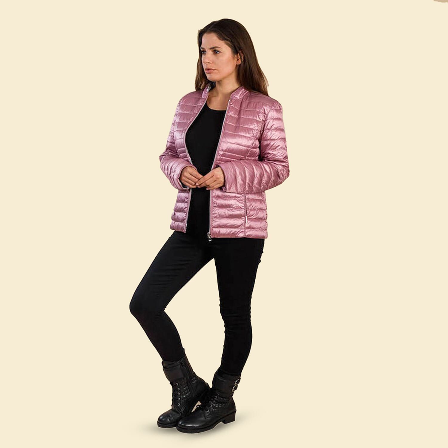 TAMSY Reversible Floral Print Padded Jacket (Size 14) - Pink & Multi