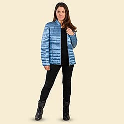 TAMSY Reversible Floral Print Padded Jacket - Blue and Multi