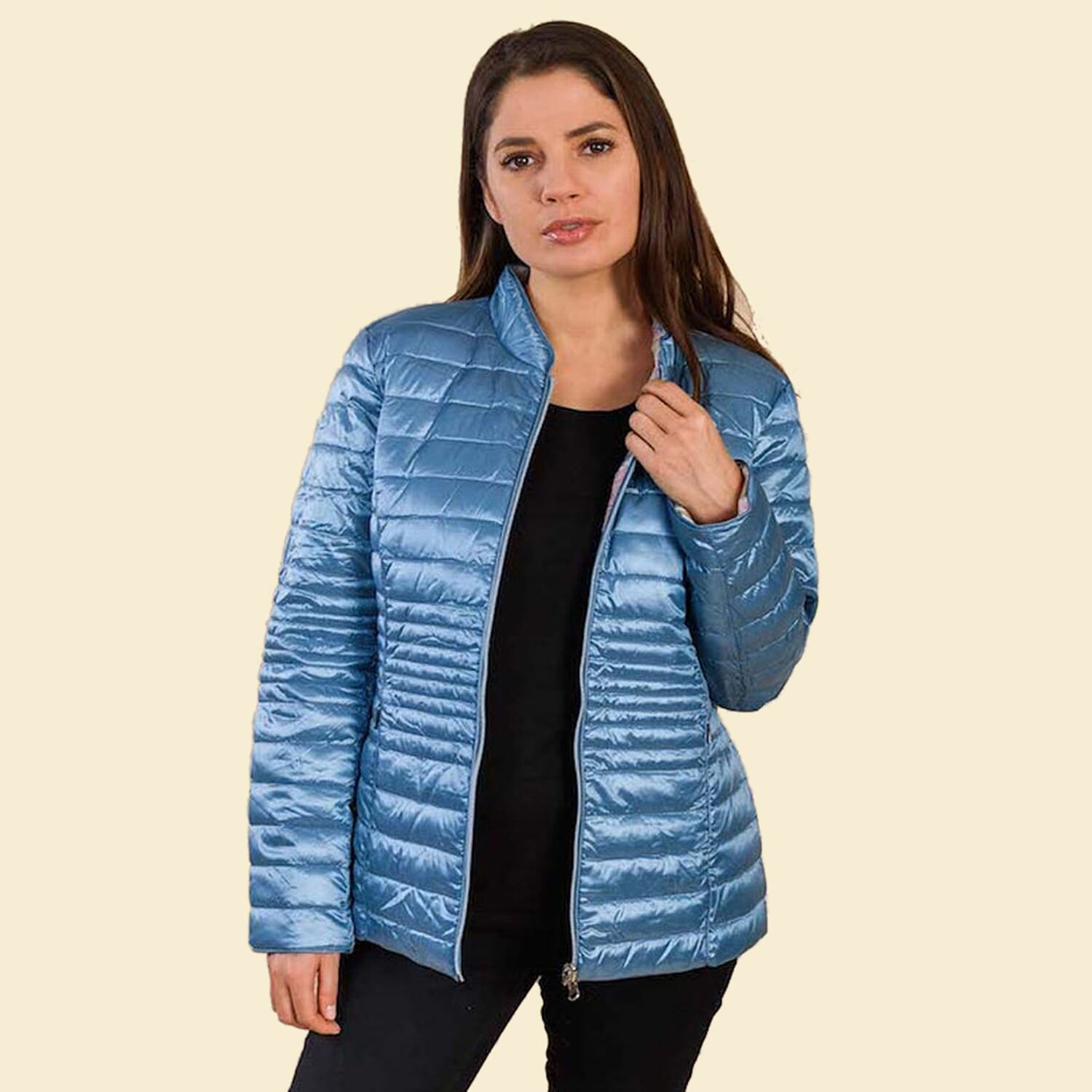 TAMSY Reversible Floral Print Padded Jacket - Pink and Multi