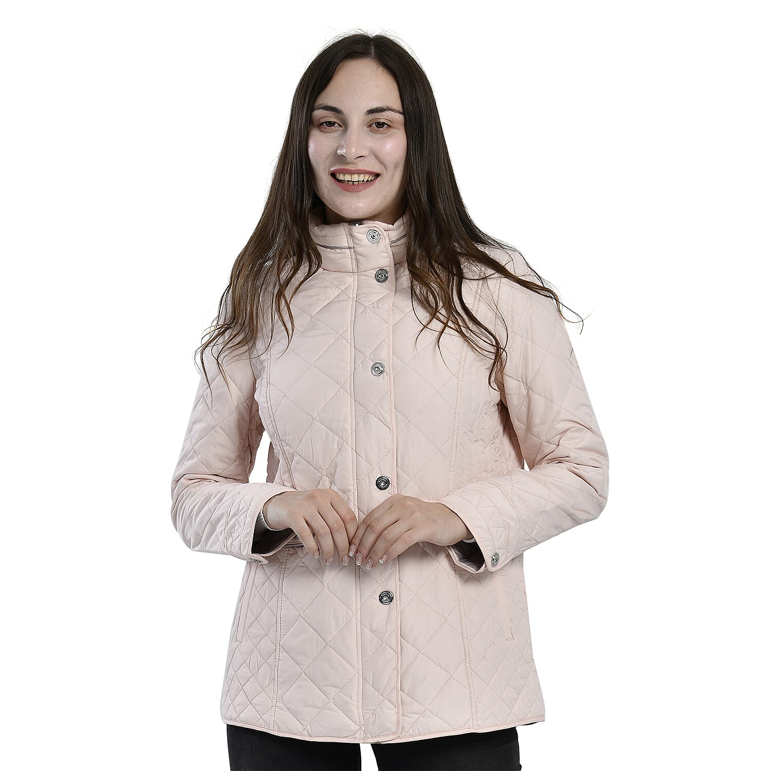 La Marey Lightweight Padded Jacket (Size 14) - Light Peach