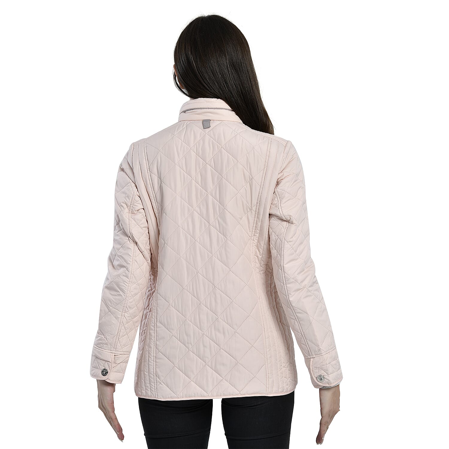 La Marey Lightweight Padded Jacket (Size 30) - Light Peach