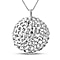 RACHEL GALLEY Rhodium Overlay Sterling Silver Pendant with Chain (Size 18-24-30), Silver Wt. 15.88 Gms