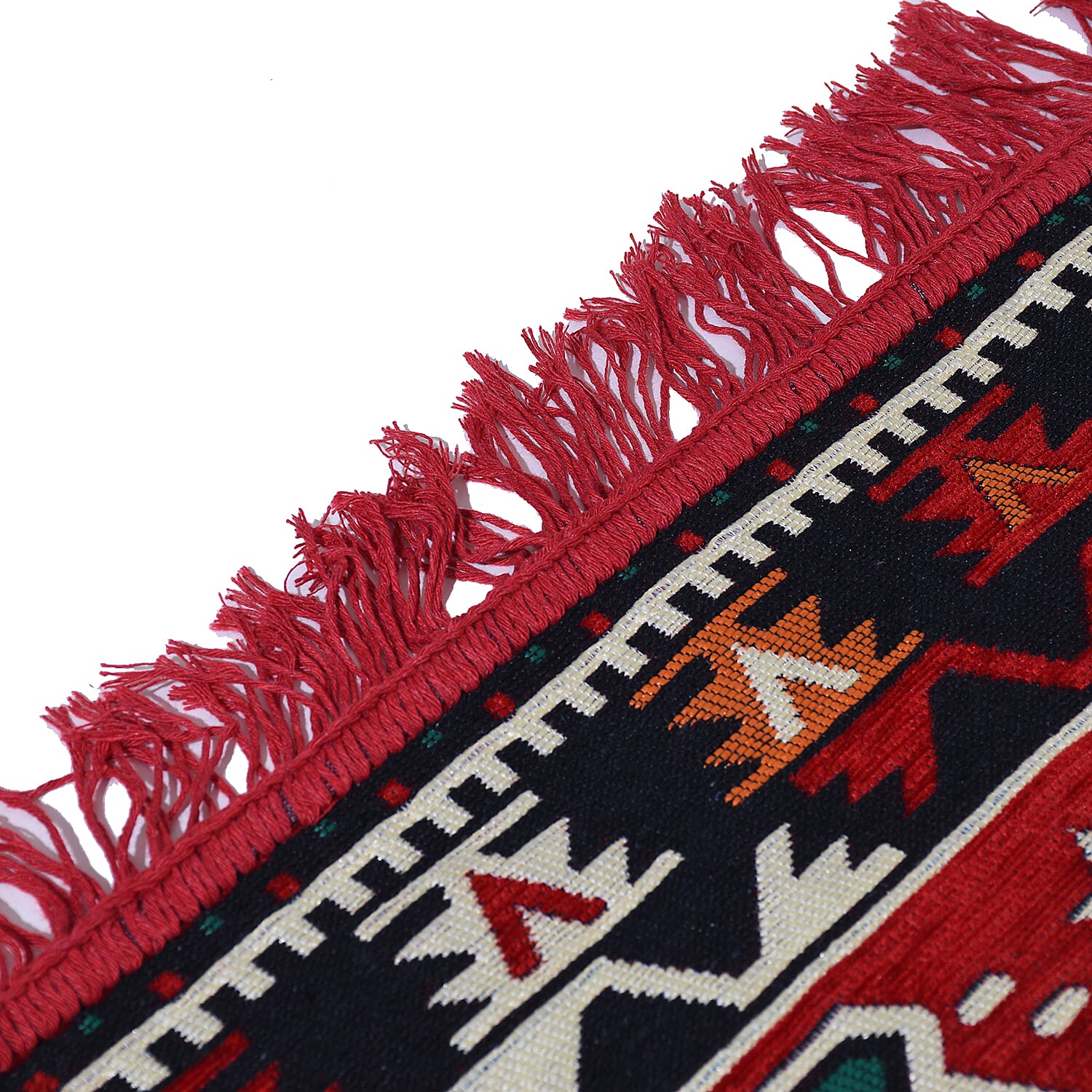 Traditional Turkish Kilim Rug (Size 180x123 cm) - Red & Multi