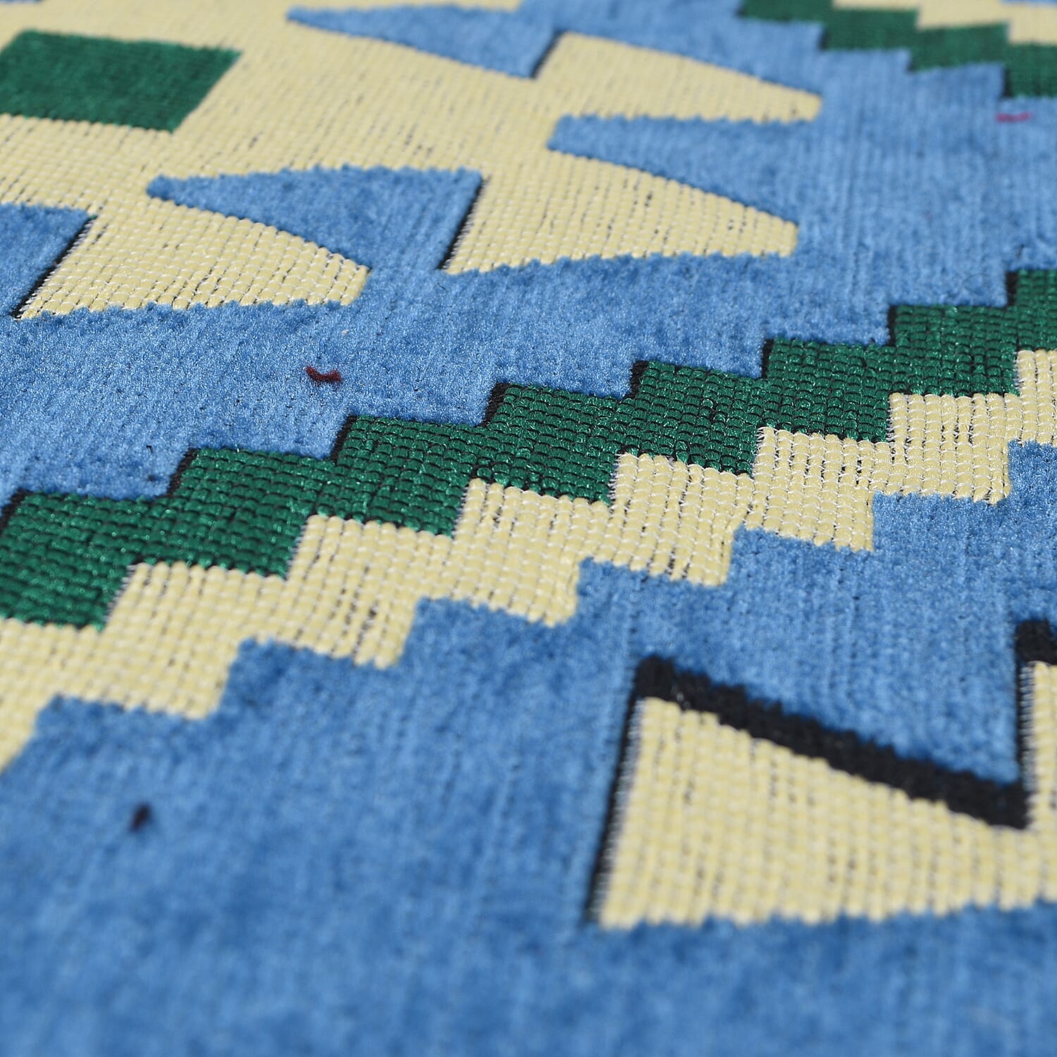 Traditional Turkish Kilim Rug (Size 180x123 cm) - Blue & Multi