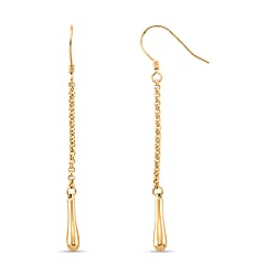 Lucy Q Short Single Drip Earrings with Hook in 18K Vermeil Rose Gold Plated Sterling Silver