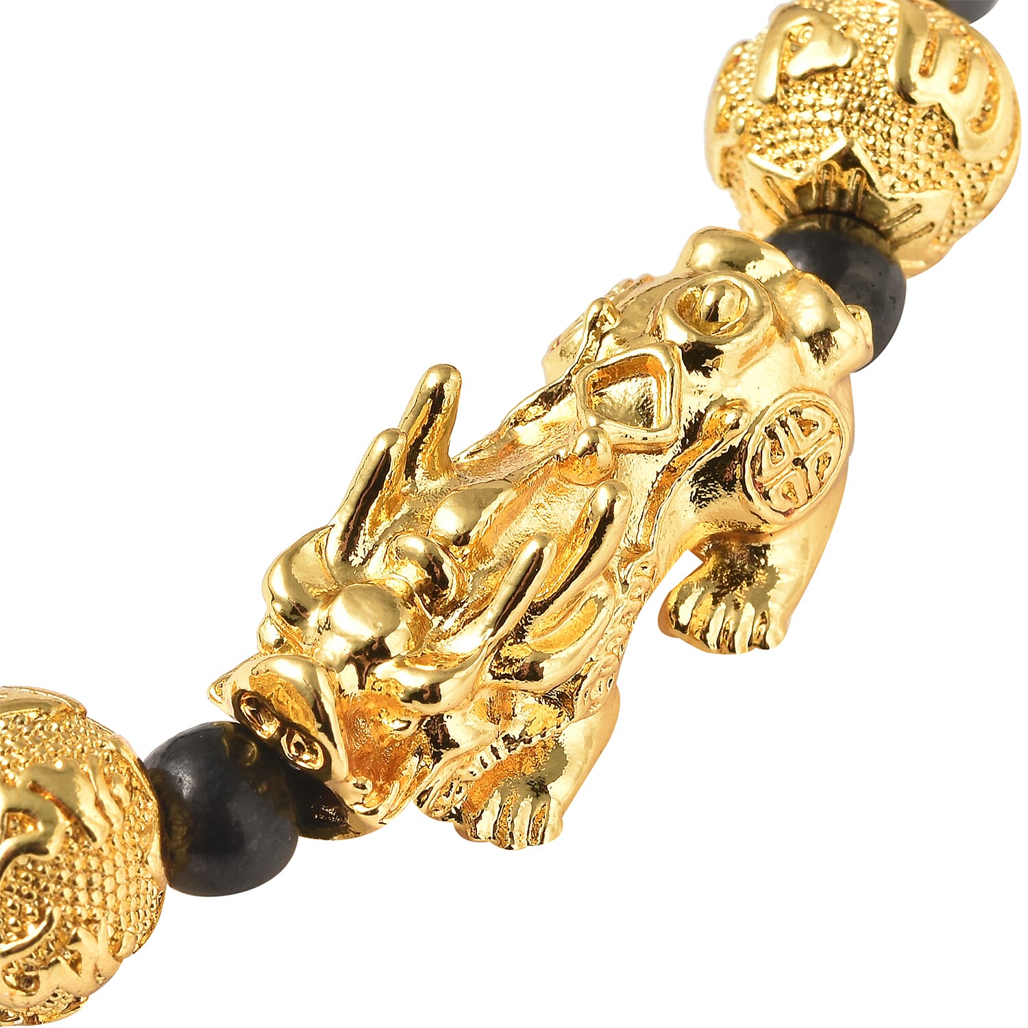 Feng Shui Shungite Necklace (Size - 20) with Magnetic Lock 202.000 Ct.