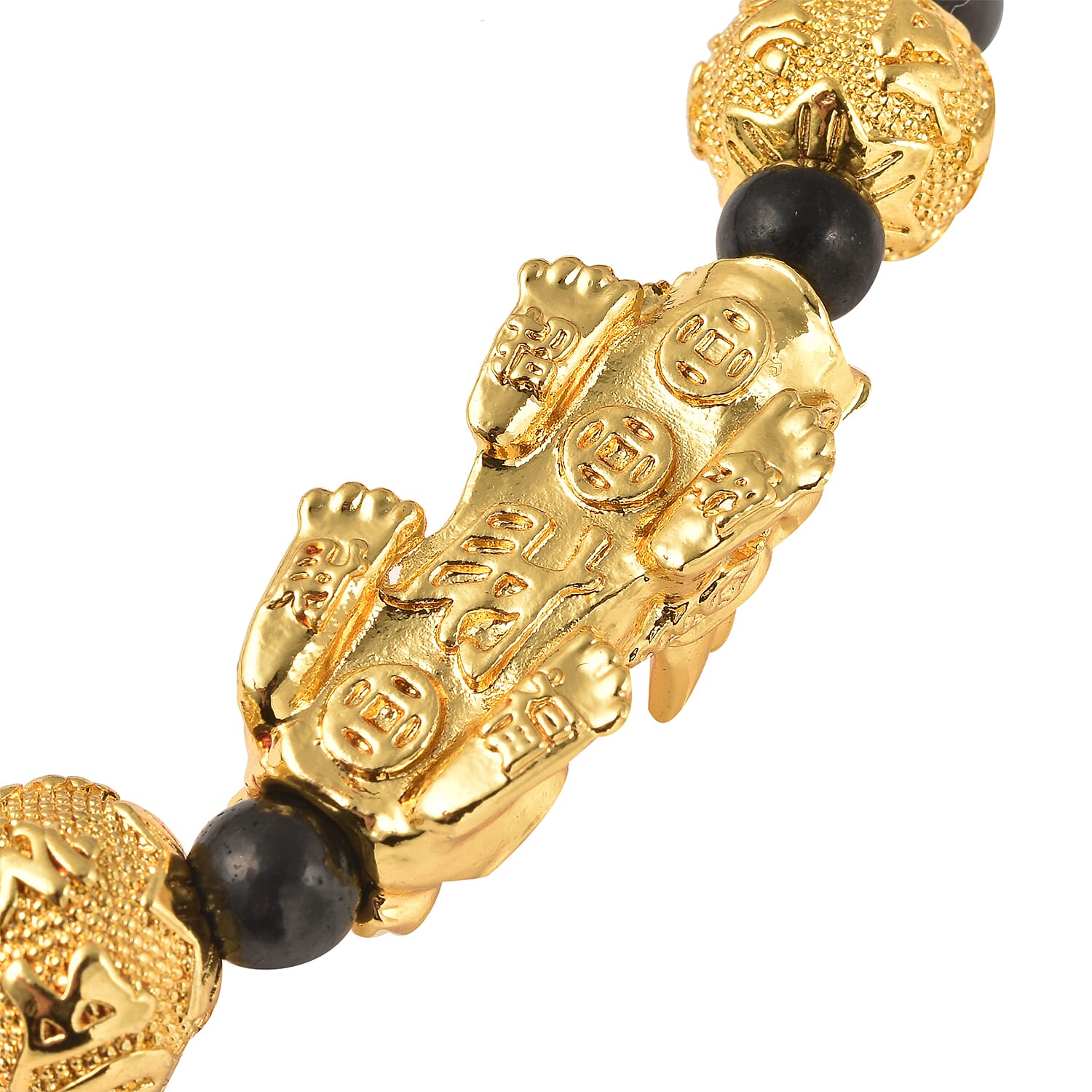 Feng Shui Shungite Necklace (Size - 20) with Magnetic Lock 202.000 Ct.