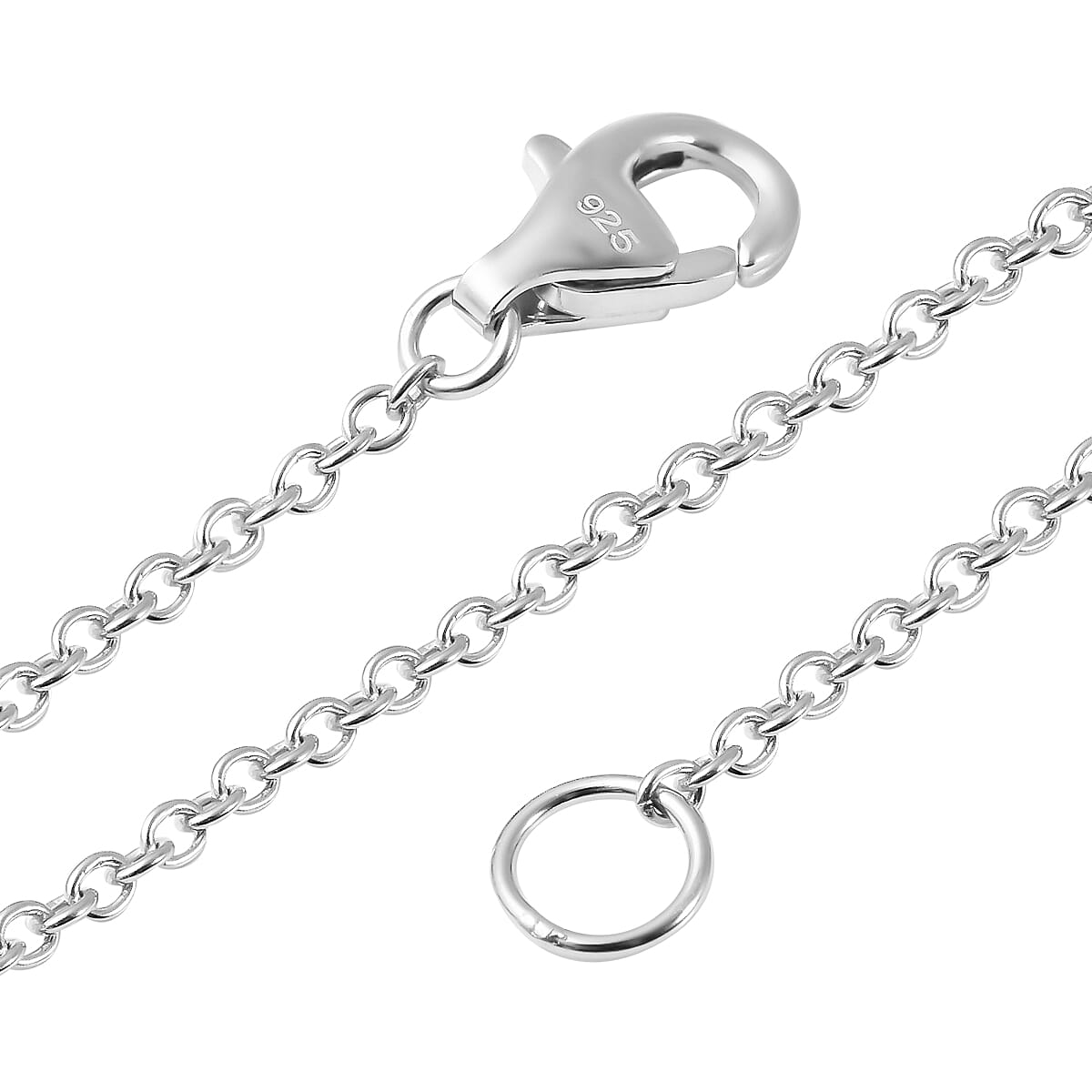 Lucy Q Drip Collection - Pendant with Chain (Size 18 with 2 inch Extender) with Lobster Clasp in Rhodium Overlay Sterling Silver