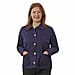 TAMSY Cotton Jacket with Pockets - Dark Purple