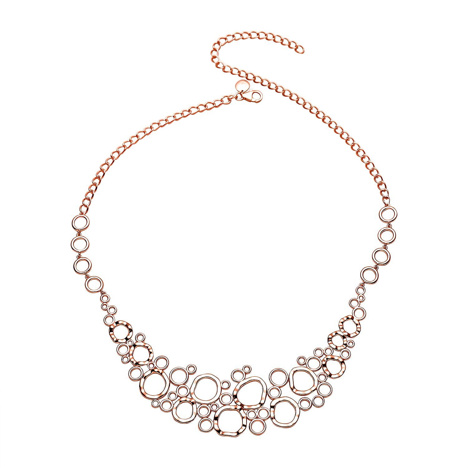 RACHEL GALLEY Versa Collection - 18K Vermeil Rose Gold Overlay Sterling Silver Necklace (Size - 20), Silver Wt. 26.5 Gms