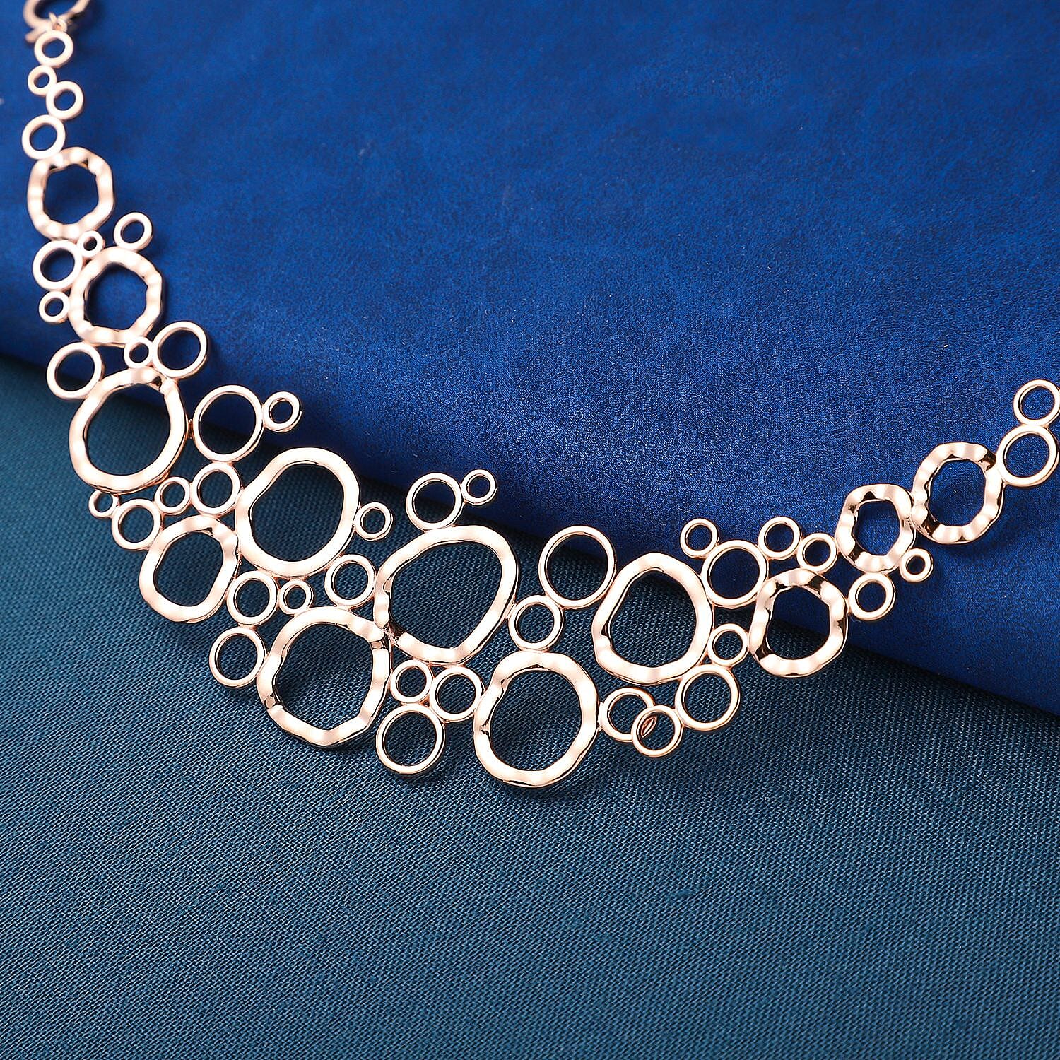 RACHEL GALLEY Versa Collection - 18K Vermeil Rose Gold Overlay Sterling Silver Necklace (Size - 20), Silver Wt. 26.5 Gms